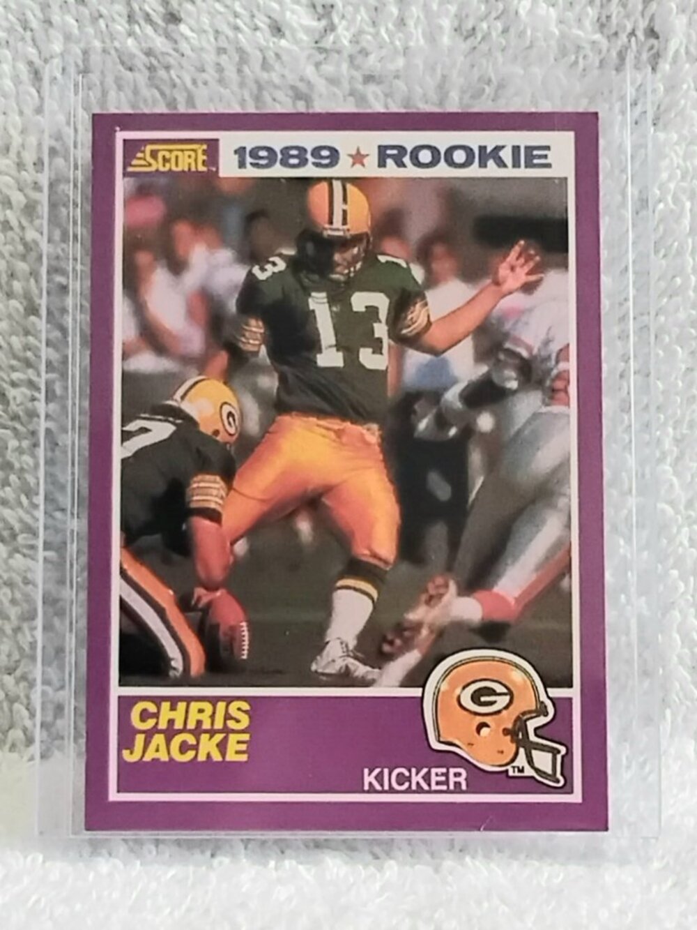5/$20 Mint 1989 Score Chris Jacke NFL Supplemental 1989 Rookie Card 424S!!